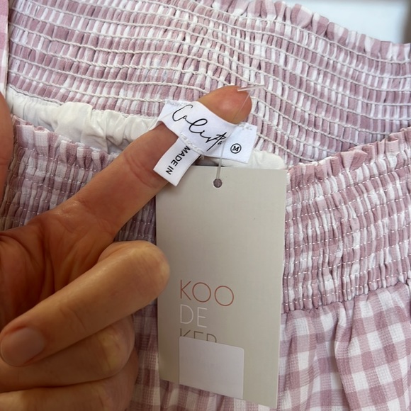 NWT Koo De Ker “Check Mate Midi” Dress Size M - Picture 5 of 13